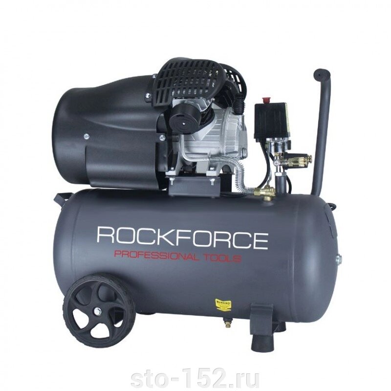 Компрессор 2-х поршневой масляный с прямым приводом Rock FORCE RF-V30/50 от компании Дилер-НН - оборудование и инструмент для автосервиса и шиномонтажа - фото 1