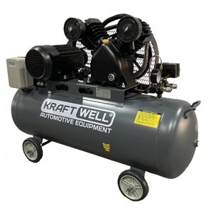 Компрессор поршневой 420 л/мин, 10 бар, 100 л, 380В KraftWell KRW-AC420-100L
