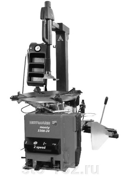 Monty 3300-24 GP 2-speed - стенд шиномонтажный автоматич. с взрывной подкачкой (GP) 380В. Цвет серый RAL7040 от компании Дилер-НН - оборудование и инструмент для автосервиса и шиномонтажа - фото 1