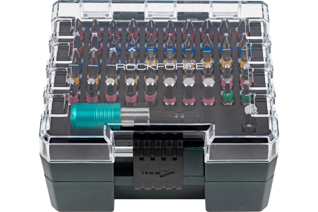 Набор бит RF-21023 ,102пр. ROCKFORCE /1/12. RF-21023 от компании Дилер-НН - оборудование и инструмент для автосервиса и шиномонтажа - фото 1