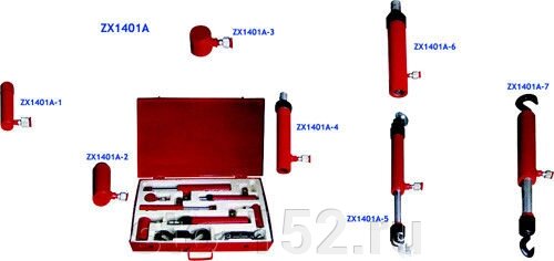 Набор гидроцилиндров 7 шт Atis ZX1401А от компании Дилер-НН - оборудование и инструмент для автосервиса и шиномонтажа - фото 1