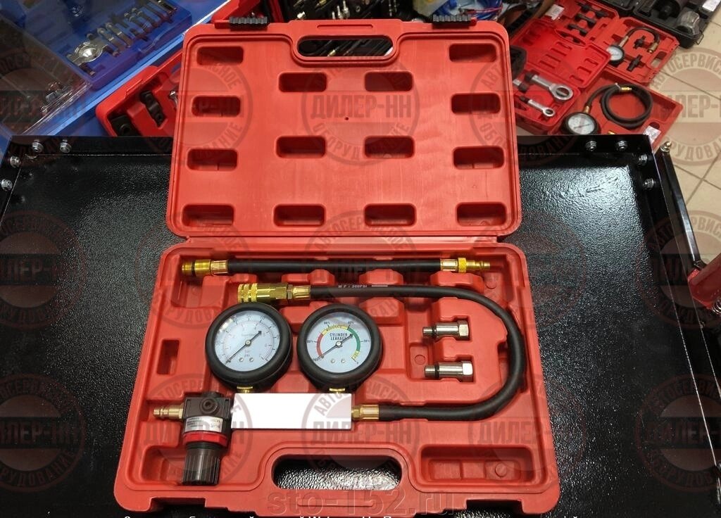 Набор инструментов для проверки герметичности цилиндров Rossvik ST116 от компании Дилер-НН - оборудование и инструмент для автосервиса и шиномонтажа - фото 1