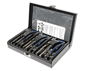 Набор инструментов для восстановления резьбы М6, М8, М10 12 предметов в кейсе JTC-4779A