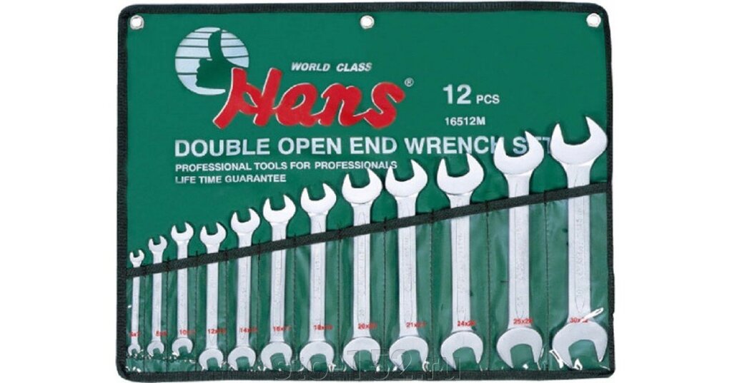 Набор рожковых гаечных ключей Hans, 16512M от компании Дилер-НН - оборудование и инструмент для автосервиса и шиномонтажа - фото 1