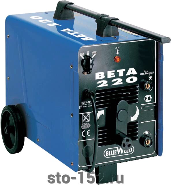 Однофазный передвижной сварочный трансформатор переменного тока Blueweld BETA 220 от компании Дилер-НН - оборудование и инструмент для автосервиса и шиномонтажа - фото 1