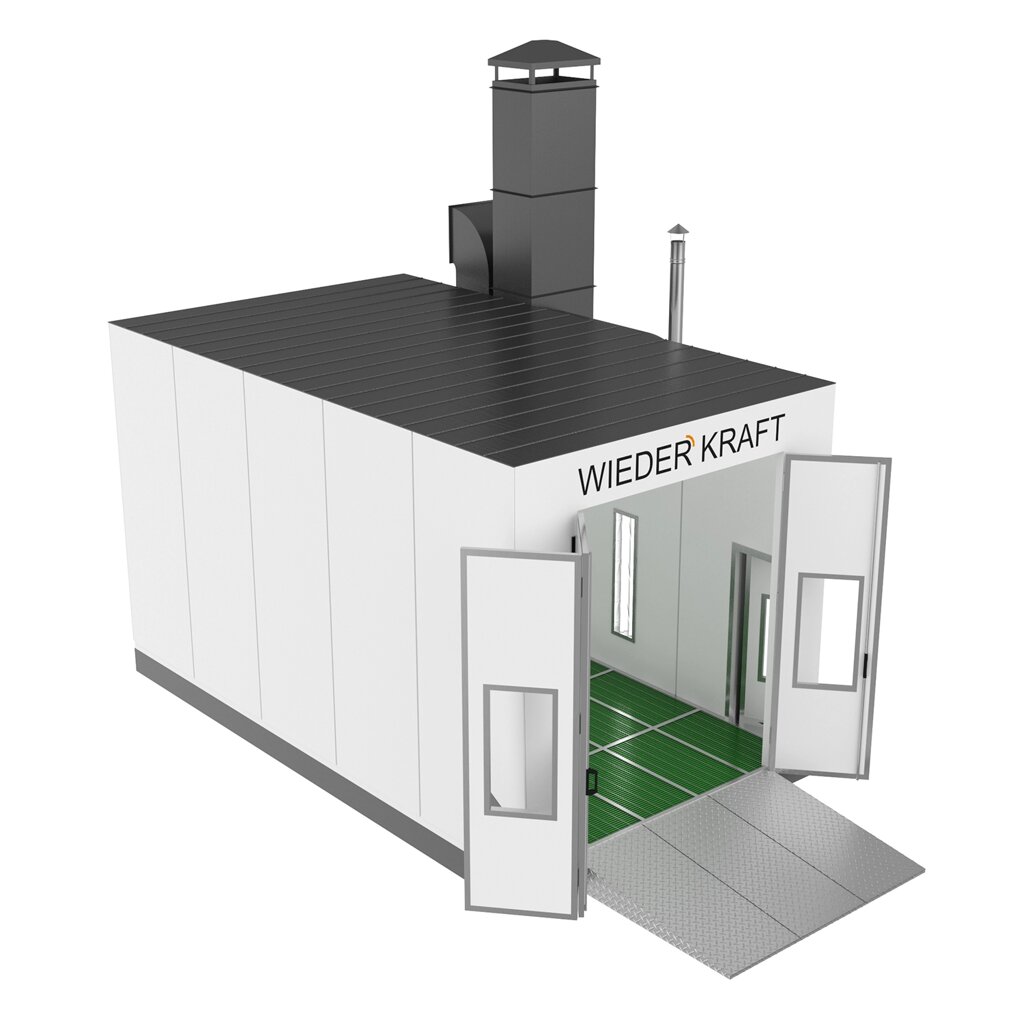 Окрасочно-сушильная камера WDK-210H WDK-210H (вытяжка через  приямок со 100% полнорешетчатым полом). от компании Дилер-НН - оборудование и инструмент для автосервиса и шиномонтажа - фото 1