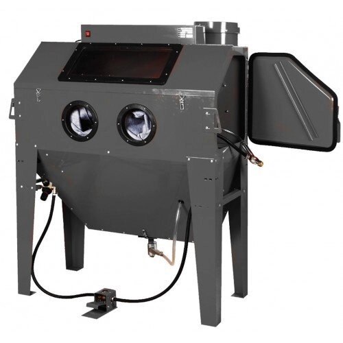 Пескоструйная камера ROCK FORCE RF-SBC420: с очисткой воздуха (420л, 340л/мин, 3.4-8.5атм) пневмо от компании Дилер-НН - оборудование и инструмент для автосервиса и шиномонтажа - фото 1