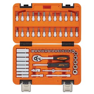 AFFIX Набор инструментов универсальный, 56 предметов. AF01056C в Нижегородской области от компании Дилер-НН - оборудование и инструмент для автосервиса и шиномонтажа