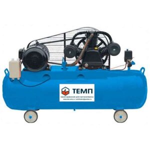 Компрессор поршневой 300 л, 800 л/м, 10 бар, 380 В, 5,2 кВт ТЕМП TC300LA800