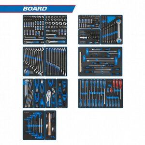 Набор инструментов BOARD для тележки, 15 ложементов, 325 предметов KING TONY 934-325MRVD в Нижегородской области от компании Дилер-НН - оборудование и инструмент для автосервиса и шиномонтажа