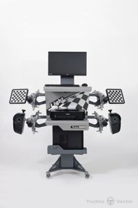 Стенд сход-развал 3D free motion Техно Вектор 6 6202 (Light серия) в Нижегородской области от компании Дилер-НН - оборудование и инструмент для автосервиса и шиномонтажа
