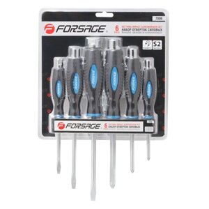 Набор отверток силовых магнитных ""Profi""6пр. Forsage F-7006