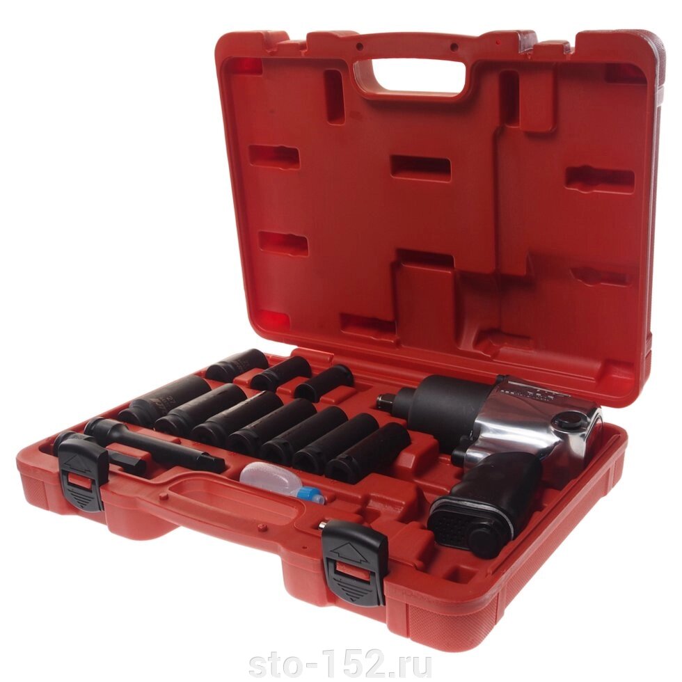 Набор инструментов для шиномонтажа (с пневмогайковертом JTC-3202) 15 предметов в кейсе  JTC-7663K1 - заказать