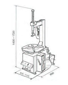 Шиномонтажный стенд полуавтоматический 10"-24" Werther (Италия) Titanium 100/22