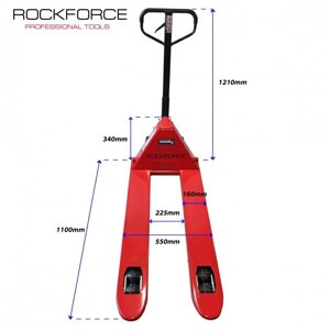 Тележка гидравлическая ручная 3т Rock FORCE RF-AC3.0 в Нижегородской области от компании Дилер-НН - оборудование и инструмент для автосервиса и шиномонтажа