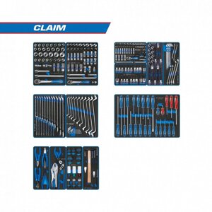 Набор инструментов "CLAIM" для тележки, 13 ложементов, 286 предметов KING TONY 934-286MRVD в Нижегородской области от компании Дилер-НН - оборудование и инструмент для автосервиса и шиномонтажа