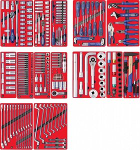 Набор инструментов ПРОФИ для тележки, 14 ложементов, 299 предметов МАСТАК 5-00299 в Нижегородской области от компании Дилер-НН - оборудование и инструмент для автосервиса и шиномонтажа