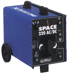 Передвижной сварочный выпрямитель переменного/постоянного тока с воздушным охлаждением Blueweld SPACE 220 AC/DC