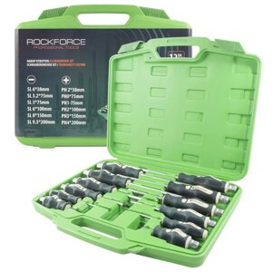 Набор отверток силовых магнитных 12пр. Rock FORCE RF-21310