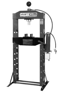 Пресс 20 т. с ручным и пневматическим приводом KraftWell KRWPR20A в Нижегородской области от компании Дилер-НН - оборудование и инструмент для автосервиса и шиномонтажа