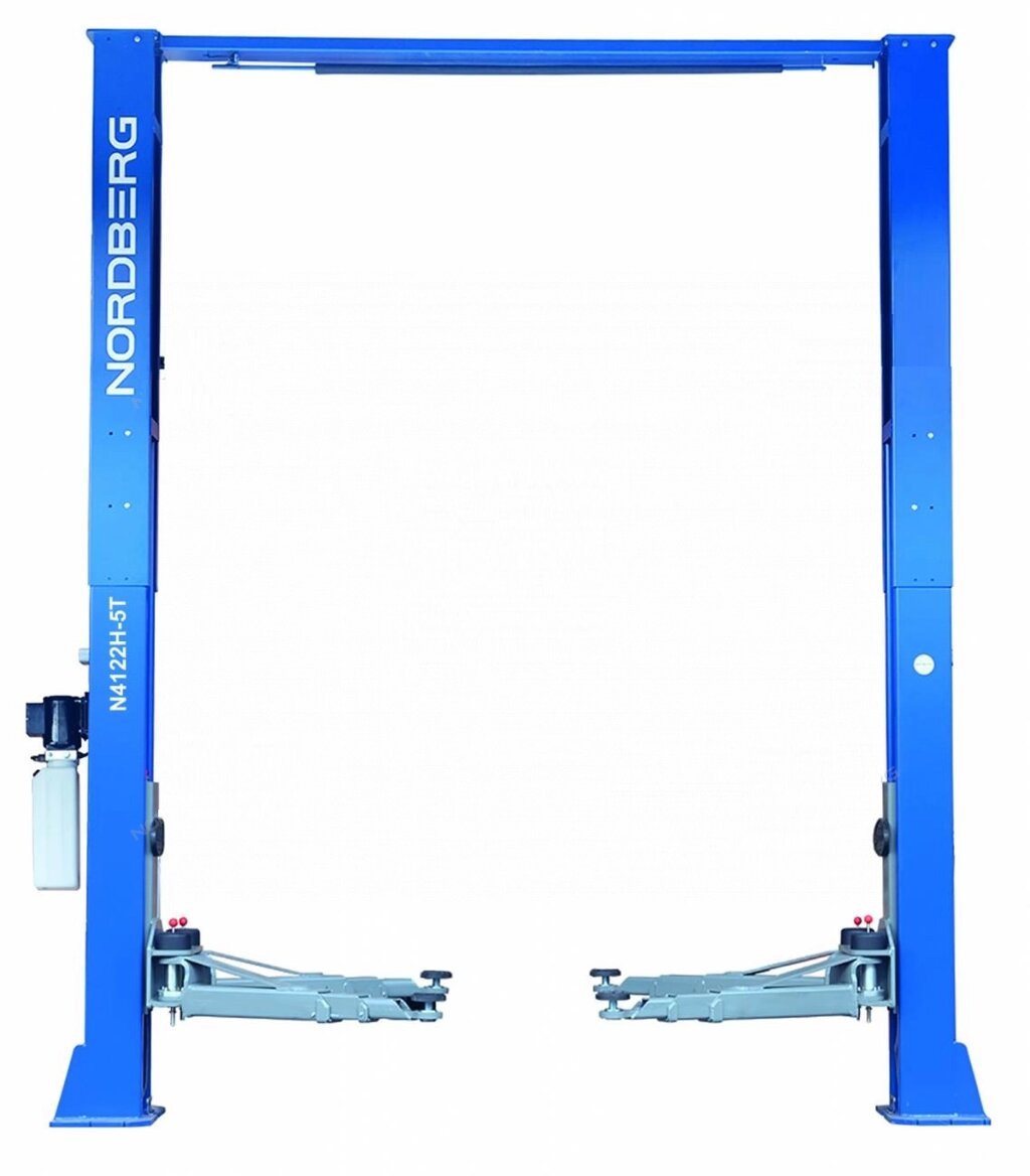 Подъемник 380V 2х стоечный 5т с верхней синхронизацией (синий) NORDBERG N4122H1M-5B от компании Дилер-НН - оборудование и инструмент для автосервиса и шиномонтажа - фото 1