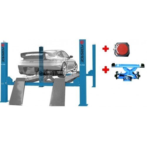 Подъемник четырехстоечный электрогидравлический Forsage F-PL-FS50 с удлиненной базой г/п 5т от компании Дилер-НН - оборудование и инструмент для автосервиса и шиномонтажа - фото 1
