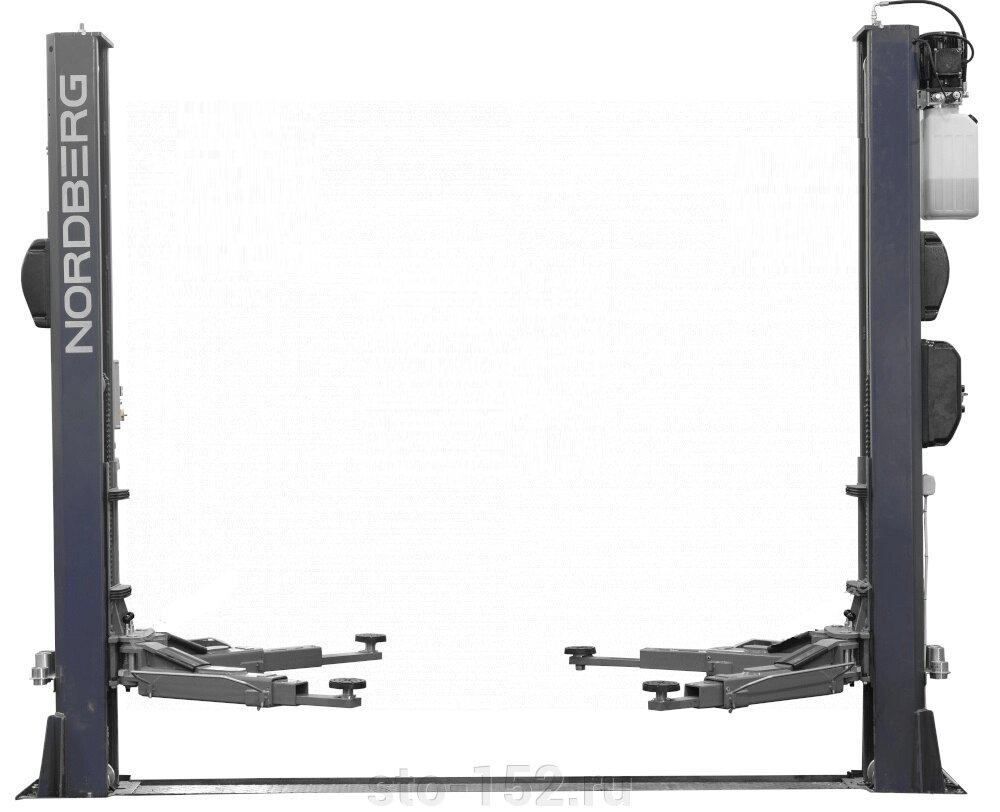 Подъемник двухстоечный 4,5 т, 380 В, серый NORDBERG N4125-4,5G от компании Дилер-НН - оборудование и инструмент для автосервиса и шиномонтажа - фото 1