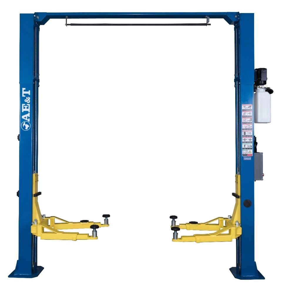 Подъемник двухстоечный S4D-2E AE&T с верхней синхронизацией (380В) от компании Дилер-НН - оборудование и инструмент для автосервиса и шиномонтажа - фото 1