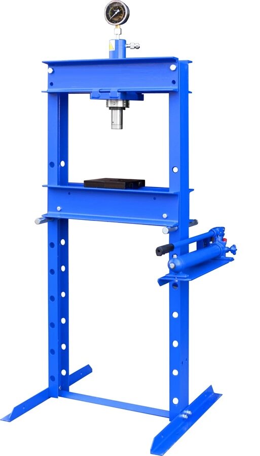Пресс гидравлический, напольный, 20 тонн, ход штока - 145 мм. TEMP T61220 от компании Дилер-НН - оборудование и инструмент для автосервиса и шиномонтажа - фото 1