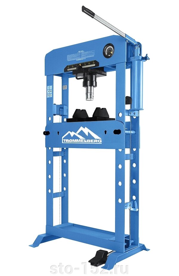 Пресс гидравлический напольный на 50 т с манометром и пневмоприводом Trommelberg SD20050EAM от компании Дилер-НН - оборудование и инструмент для автосервиса и шиномонтажа - фото 1