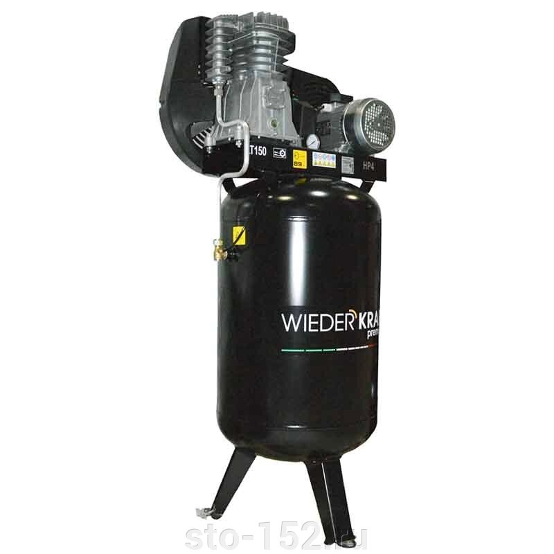 Профессиональный компрессор с вертикальным расположением ресивера Wiederkraft WDK-91554 от компании Дилер-НН - оборудование и инструмент для автосервиса и шиномонтажа - фото 1