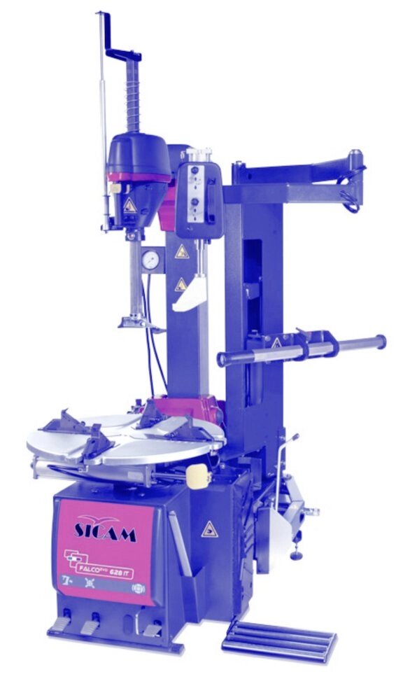 Шиномонтажный стенд автоматический 12-32", взрывная подкачка, третья рука Sicam (Италия) EVO628SIT V1 blue от компании Дилер-НН - оборудование и инструмент для автосервиса и шиномонтажа - фото 1