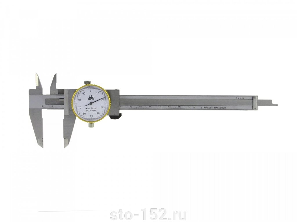 Штангенциркуль ШЦК-1-150, стрелочный SHAN 123673 от компании Дилер-НН - оборудование и инструмент для автосервиса и шиномонтажа - фото 1