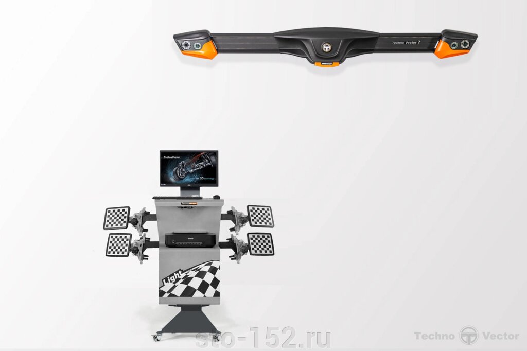 Стенд сход-развал 3D Техно Вектор 7 7204 K A (Light серия) от компании Дилер-НН - оборудование и инструмент для автосервиса и шиномонтажа - фото 1