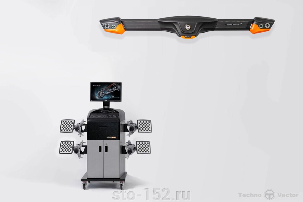 Стенд сход-развал 3D Техно Вектор 7 T 7204 K A (Т серия) от компании Дилер-НН - оборудование и инструмент для автосервиса и шиномонтажа - фото 1