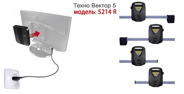 Стенд сход-развал Техно Вектор 5 5216 R PRRC (Light серия) от компании Дилер-НН - оборудование и инструмент для автосервиса и шиномонтажа - фото 1