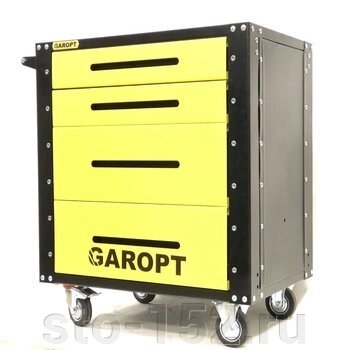 Тележка инструментальная Garopt, Серия "Low-cost", Gt4. yell от компании Дилер-НН - оборудование и инструмент для автосервиса и шиномонтажа - фото 1
