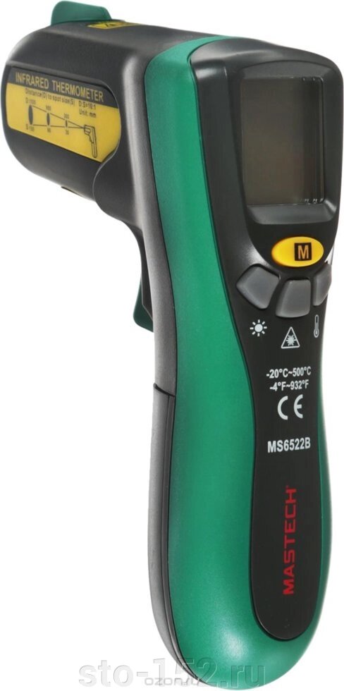 Термометр бесконтактный (пирометр) MASTECH MS 6522B от компании Дилер-НН - оборудование и инструмент для автосервиса и шиномонтажа - фото 1