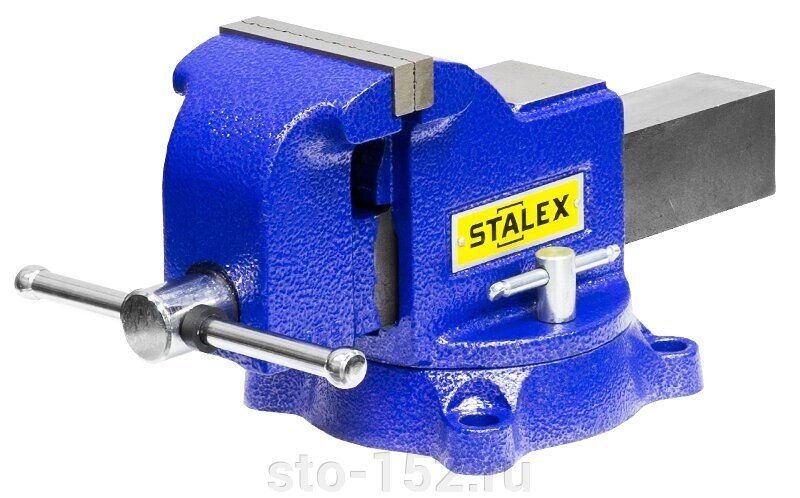 Тиски слесарные STALEX "Гризли", 125 х 125 мм., 360°, 12,5 кг. от компании Дилер-НН - оборудование и инструмент для автосервиса и шиномонтажа - фото 1