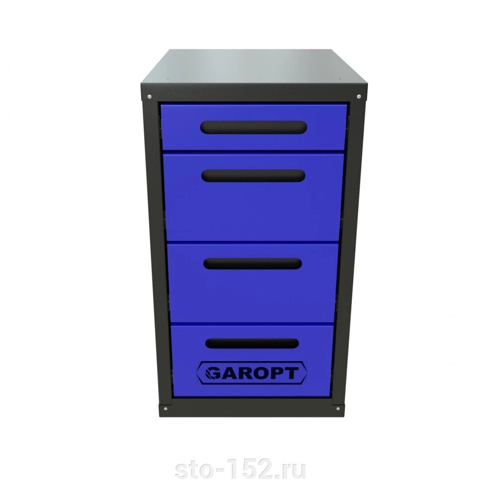 Тумба 4 ящика для верстака GAROPT (СИНЯЯ) GTY4. BLUE от компании Дилер-НН - оборудование и инструмент для автосервиса и шиномонтажа - фото 1