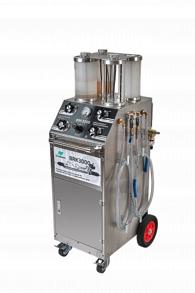 Установка для замены жидкостей тормозной системы и гидроусилителя руля GrunBaum BRK3000 от компании Дилер-НН - оборудование и инструмент для автосервиса и шиномонтажа - фото 1
