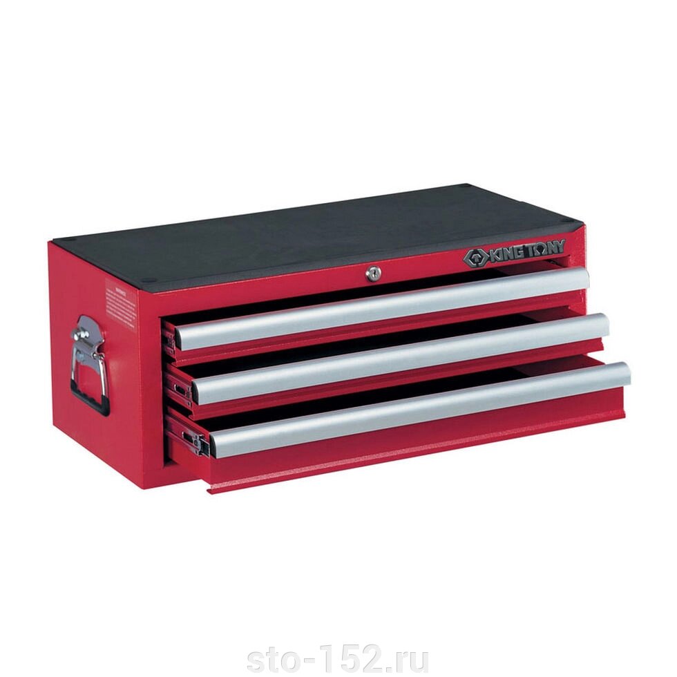 Ящик инструментальный, 3 ящика, красный KING TONY 87421-3B от компании Дилер-НН - оборудование и инструмент для автосервиса и шиномонтажа - фото 1