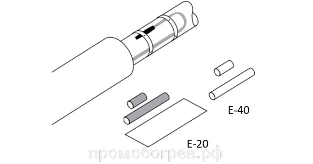 E-20 Термоусаживаемый набор для оконцевания от компании ООО "А-Проект" - фото 1
