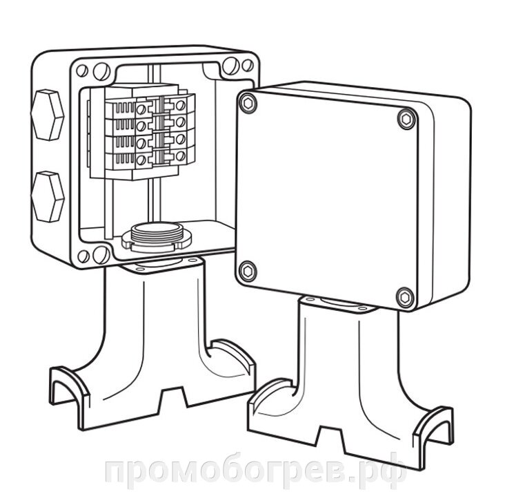 Коробка соединительная ВЭ 122. ДУ (П) от компании А-ПРОЕКТ - Системы промышленного обогрева - фото 1