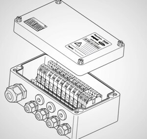 JB-EX-20 Однофазная соединительная коробка (1xM25 + 3xM20) в Тюменской области от компании А-ПРОЕКТ - Системы промышленного обогрева