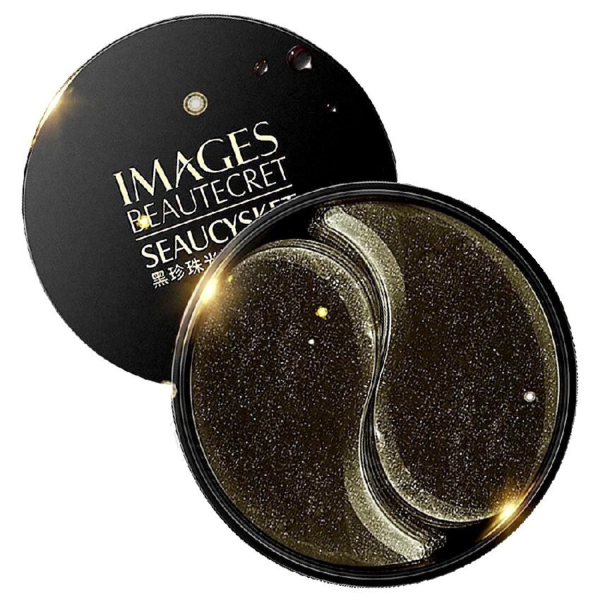 Гидрогелевые патчи для век Черный жемчуг IMAGES, 60 шт, 80 г от компании Интернет-Магазин "Максимум" - фото 1