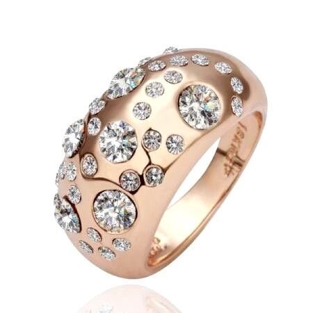 Кольцо с кристаллами Swarovski "Королевский бриллиант" от компании Интернет-Магазин "Максимум" - фото 1