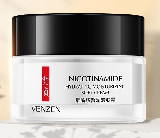 Крем для сухой кожи лица Глубокоувлажняющий с ниацинамидом Venzen Moisturizing Soft Cream, 50г от компании Интернет-Магазин "Максимум" - фото 1