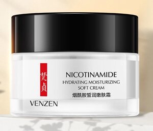 Крем для сухой кожи лица Глубокоувлажняющий с ниацинамидом Venzen Moisturizing Soft Cream, 50г