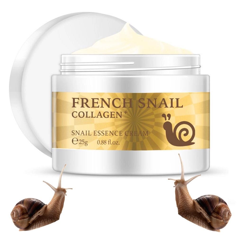 Крем высокоэффективный для лица с муцином улитки и коллагеном, LAIKOU French Snail Collagen, 25 гр. от компании Интернет-Магазин "Максимум" - фото 1
